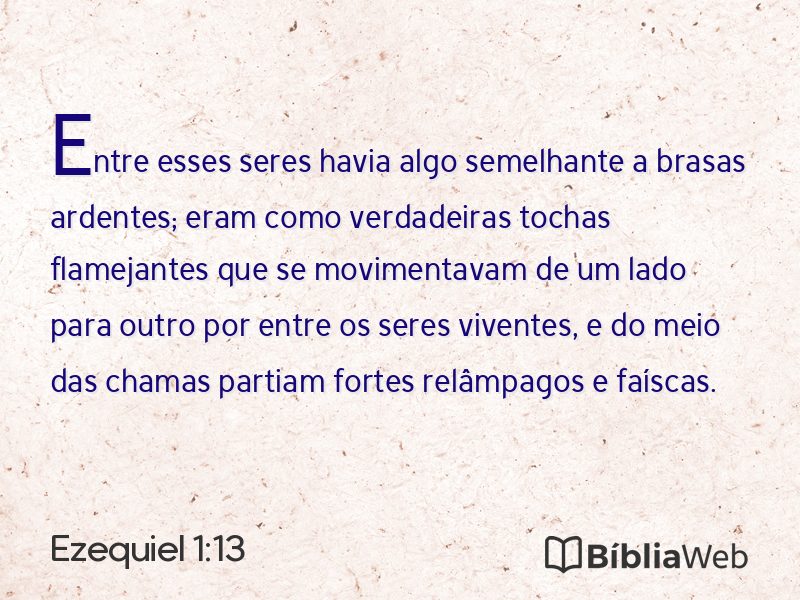 Ezequiel 1:13 em imagem para compartilhar