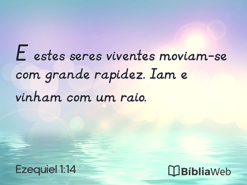 Ezequiel 1:14 em imagem para compartilhar