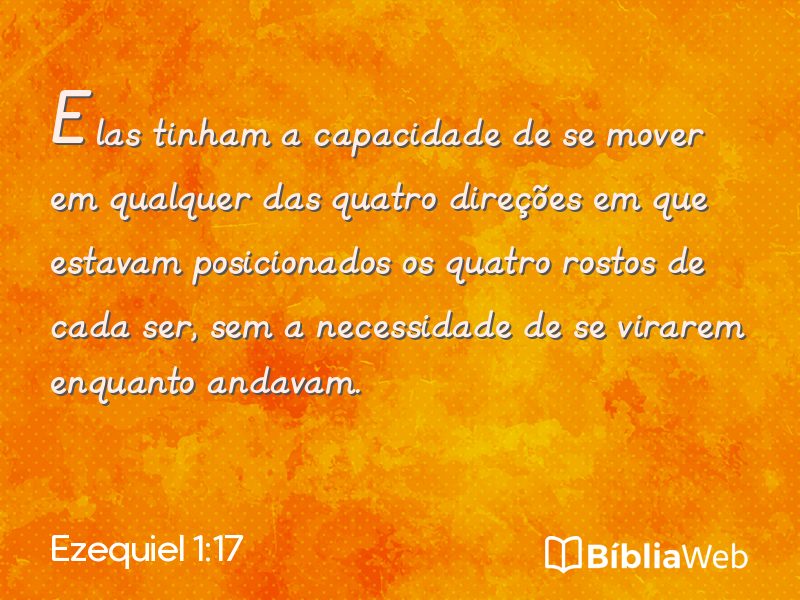 Ezequiel 1:17 em imagem para compartilhar