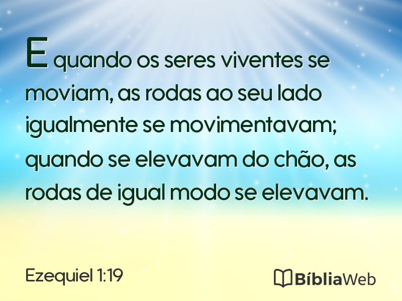 Ezequiel 1:19 em imagem para compartilhar