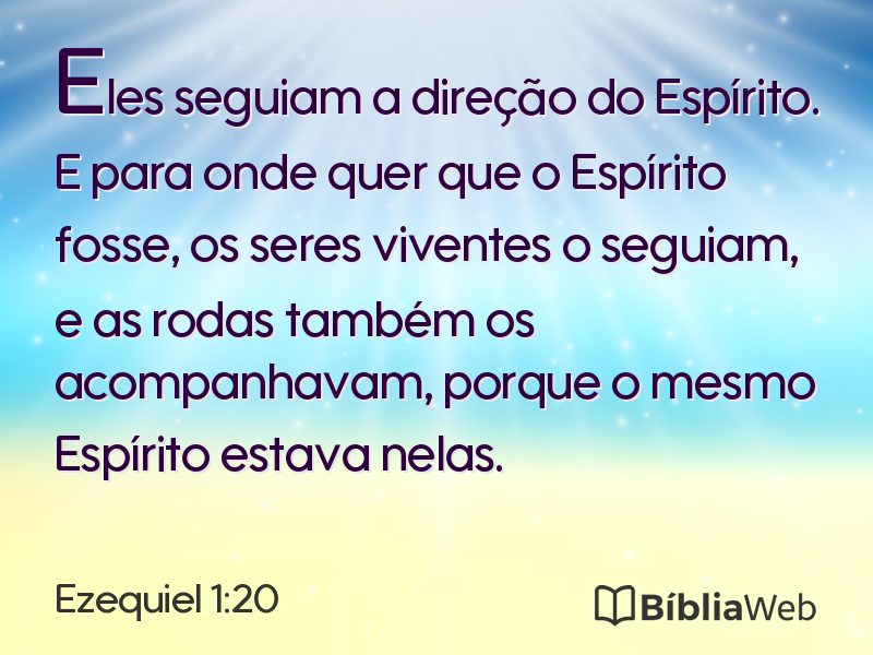 Ezequiel 1:20 em imagem para compartilhar
