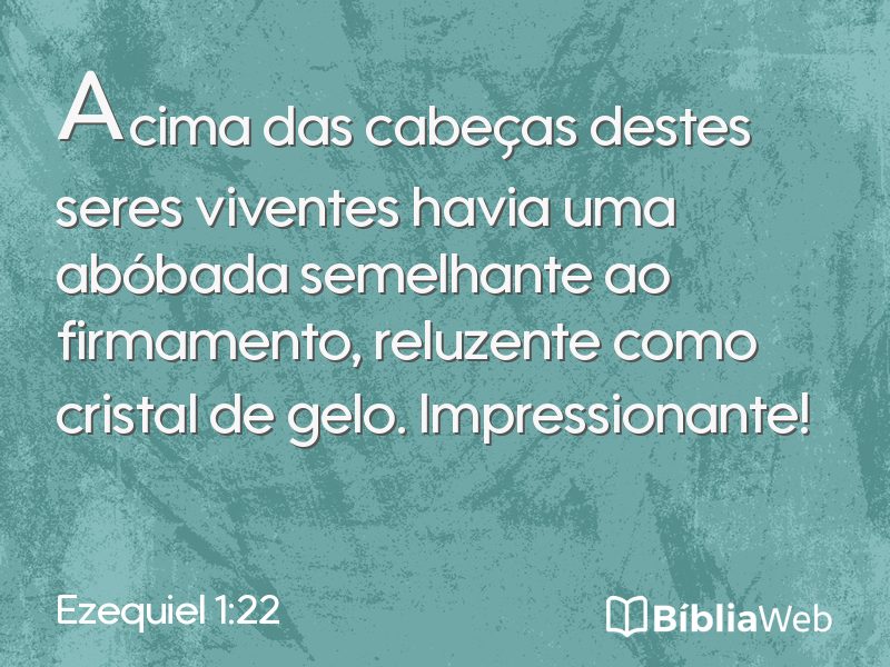 Ezequiel 1:22 em imagem para compartilhar