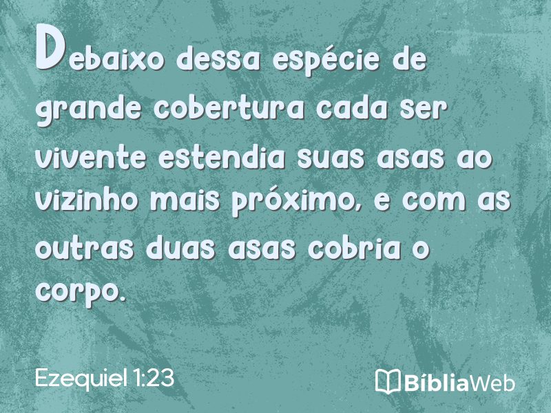 Ezequiel 1:23 em imagem para compartilhar