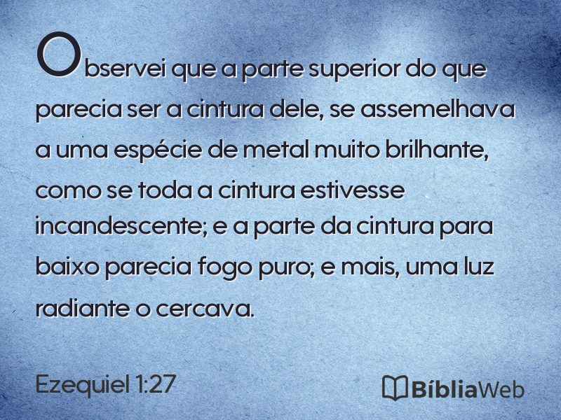 Ezequiel 1:27 em imagem para compartilhar