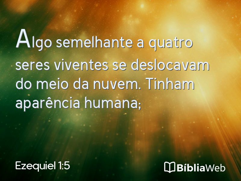 Ezequiel 1:5 em imagem para compartilhar