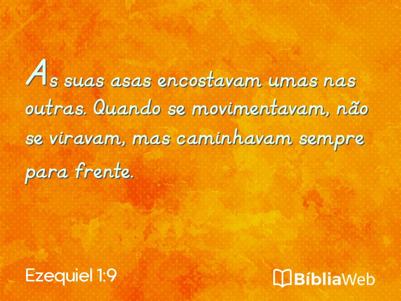 Ezequiel 1:9 em imagem para compartilhar