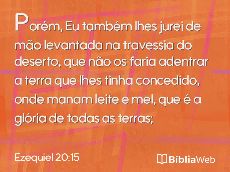 Ezequiel 20:15 em imagem para compartilhar