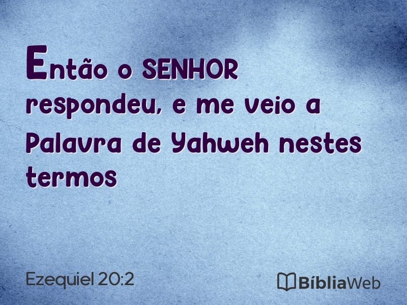 Ezequiel 20:2 em imagem para compartilhar