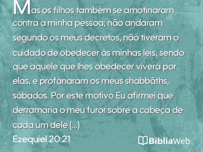 Ezequiel 20:21 em imagem para compartilhar