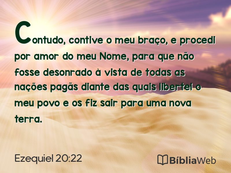 Ezequiel 20:22 em imagem para compartilhar