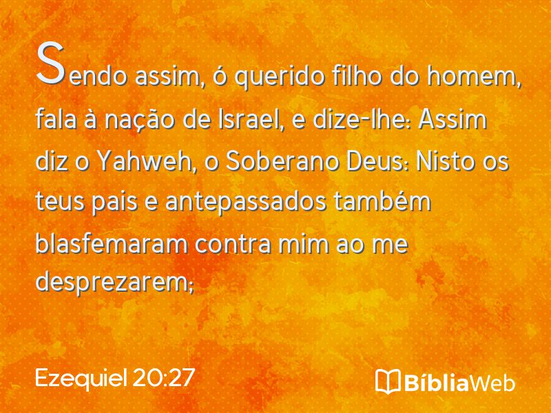 Ezequiel 20:27 em imagem para compartilhar