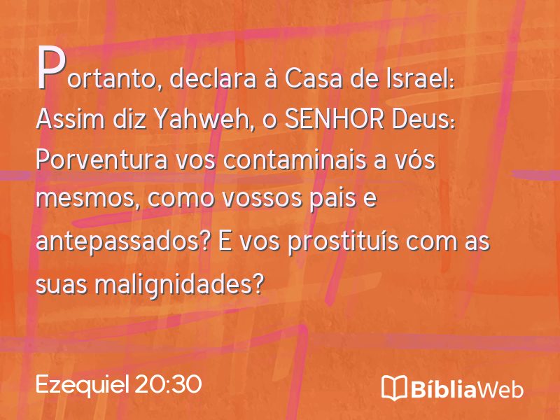 Ezequiel 20:30 em imagem para compartilhar