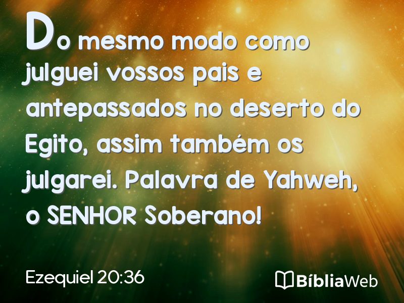 Ezequiel 20:36 em imagem para compartilhar