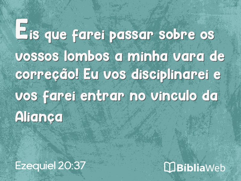Ezequiel 20:37 em imagem para compartilhar