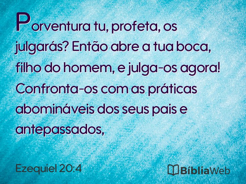 Ezequiel 20:4 em imagem para compartilhar