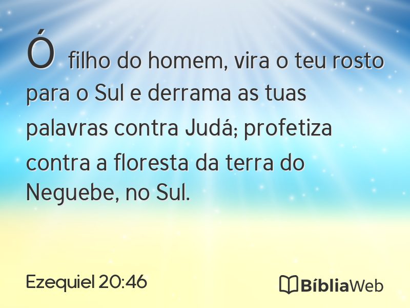 Ezequiel 20:46 em imagem para compartilhar