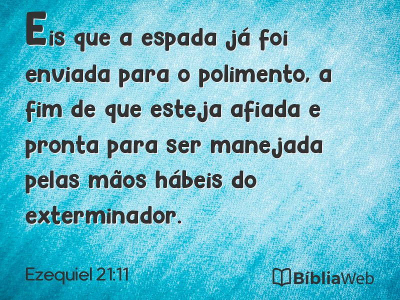 Ezequiel 21:11 em imagem para compartilhar