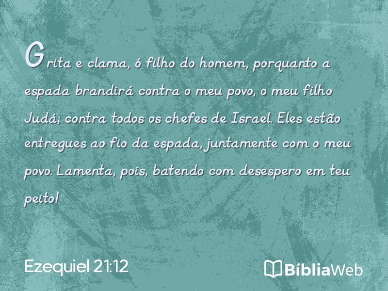 Ezequiel 21:12 em imagem para compartilhar