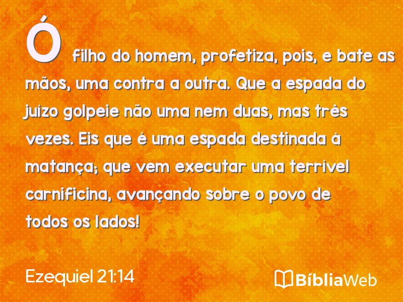 Ezequiel 21:14 em imagem para compartilhar