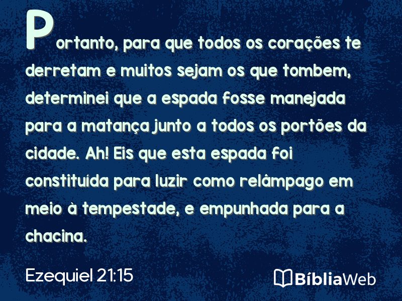 Ezequiel 21:15 em imagem para compartilhar
