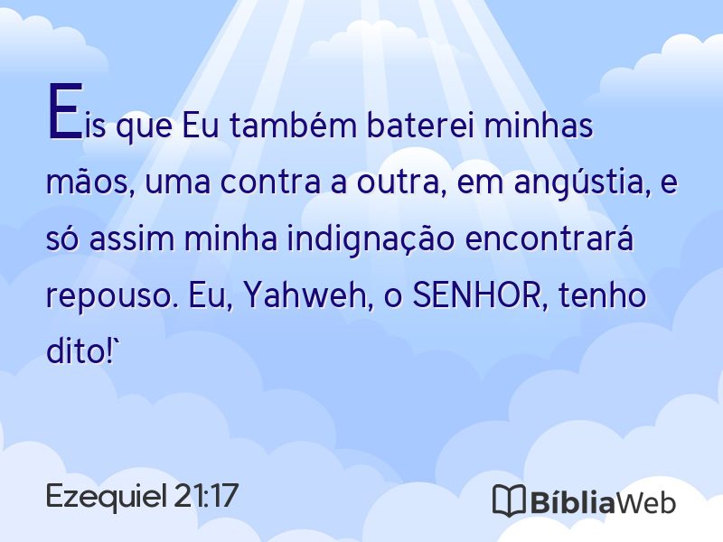 Ezequiel 21:17 em imagem para compartilhar
