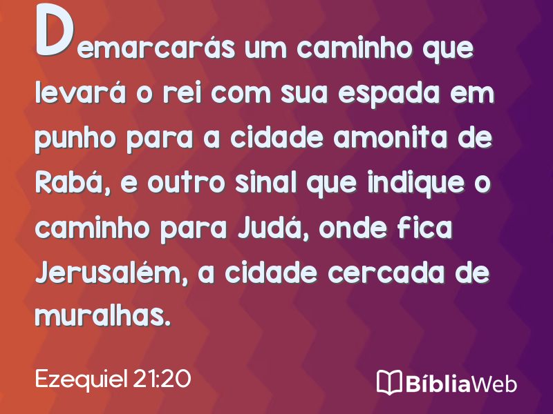 Ezequiel 21:20 em imagem para compartilhar