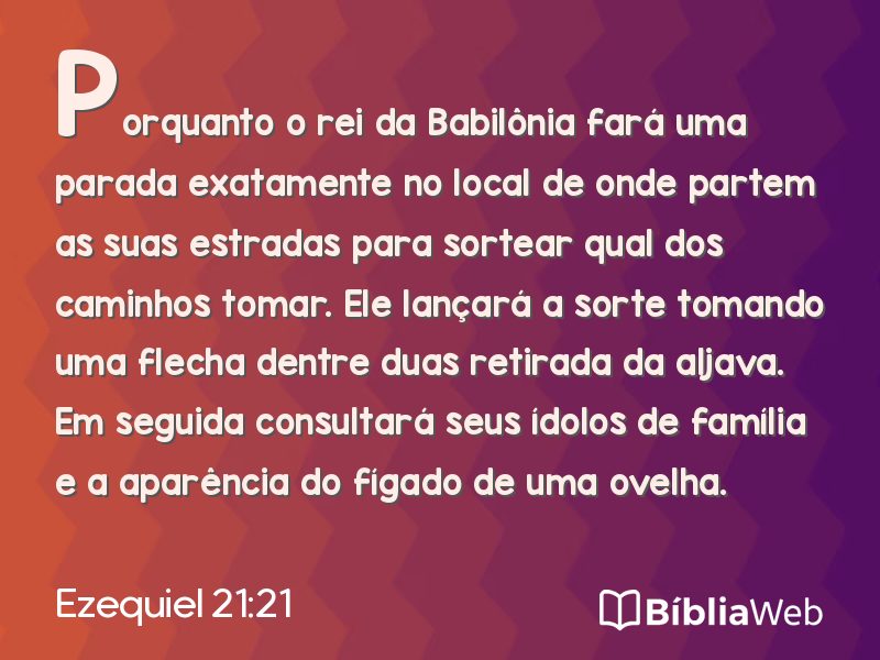 Ezequiel 21:21 em imagem para compartilhar