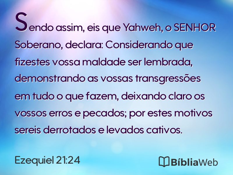 Ezequiel 21:24 em imagem para compartilhar