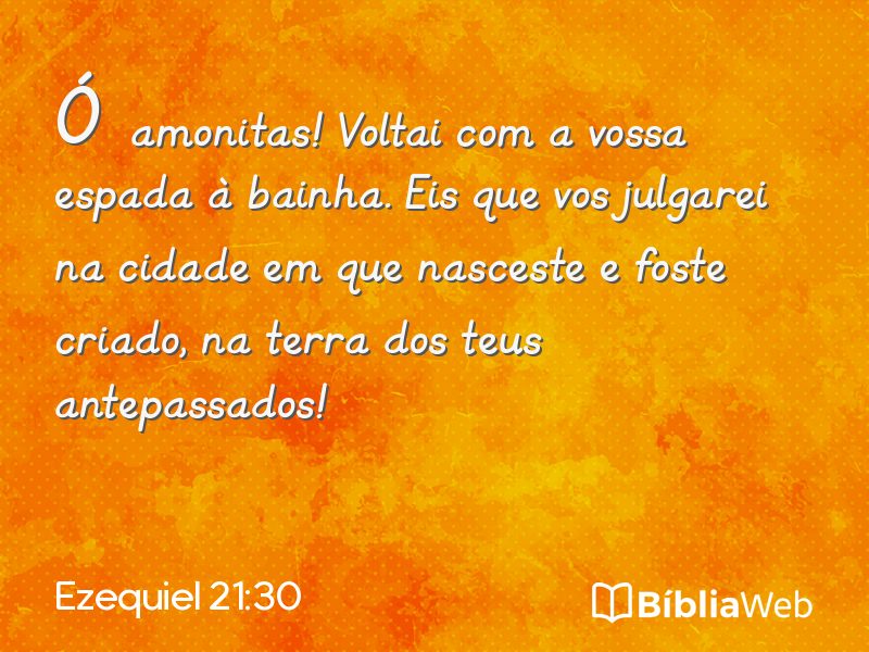 Ezequiel 21:30 em imagem para compartilhar