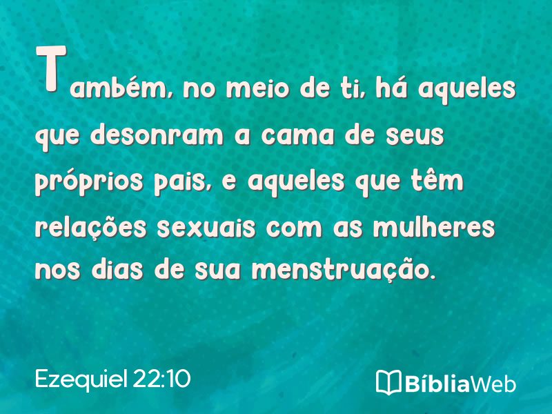 Ezequiel 22:10 em imagem para compartilhar
