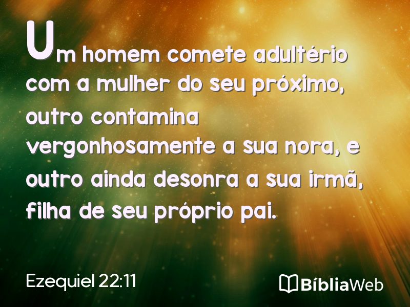 Ezequiel 22:11 em imagem para compartilhar