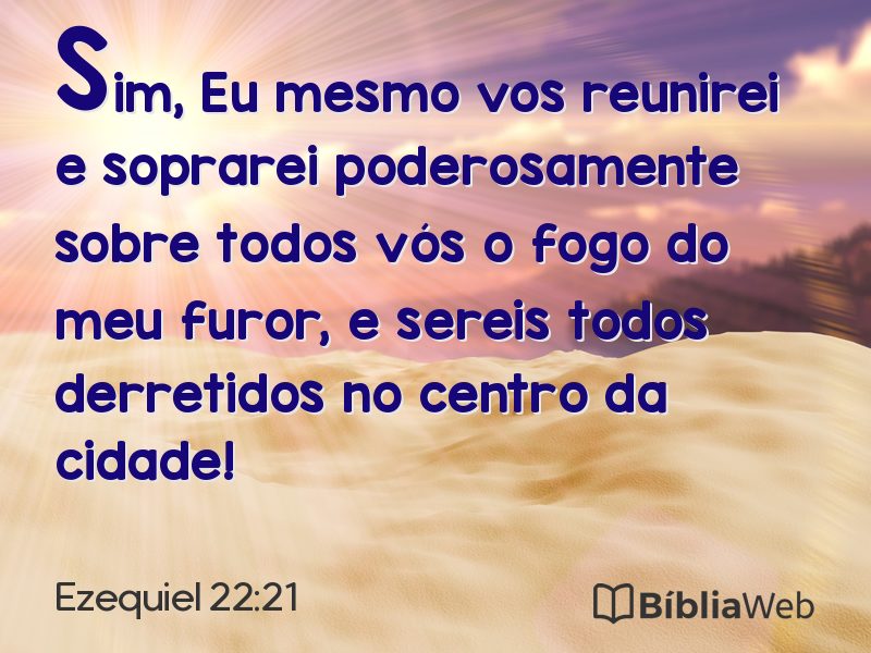 Ezequiel 22:21 em imagem para compartilhar
