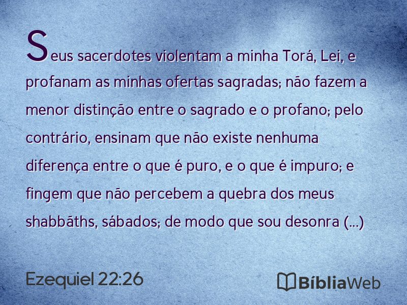Ezequiel 22:26 em imagem para compartilhar