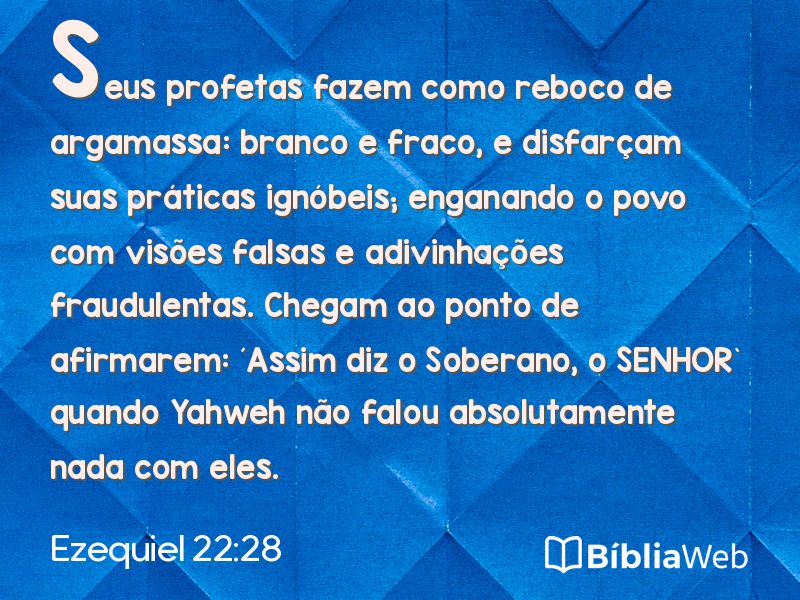 Ezequiel 22:28 em imagem para compartilhar