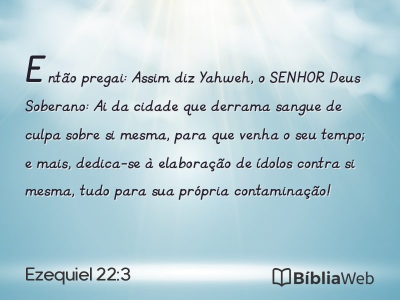 Ezequiel 22:3 em imagem para compartilhar
