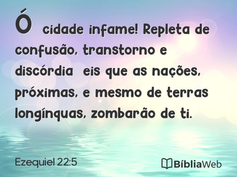 Ezequiel 22:5 em imagem para compartilhar