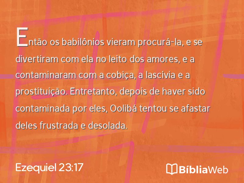 Ezequiel 23:17 em imagem para compartilhar