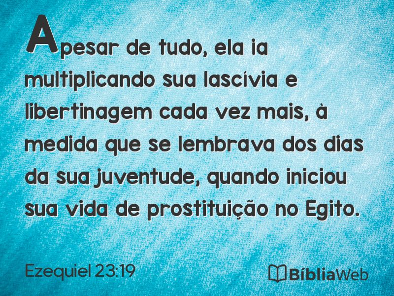 Ezequiel 23:19 em imagem para compartilhar