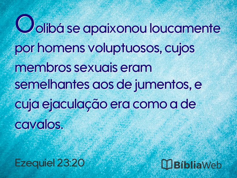 Ezequiel 23:20 em imagem para compartilhar