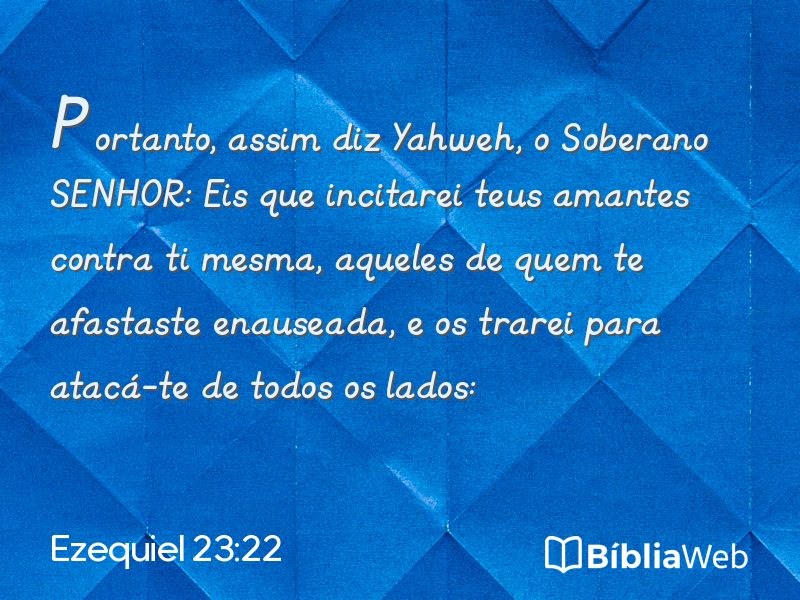Ezequiel 23:22 em imagem para compartilhar