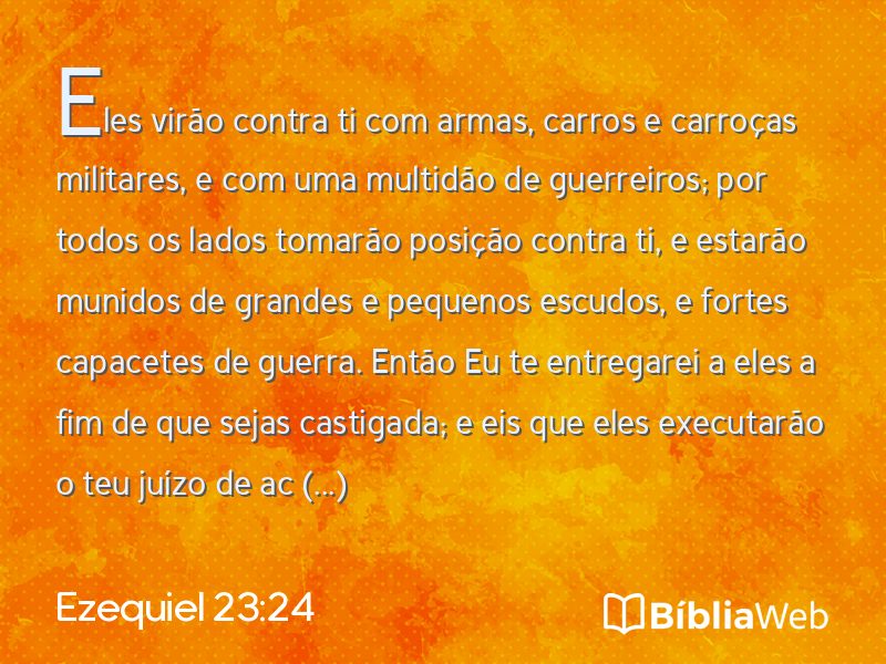 Ezequiel 23:24 em imagem para compartilhar