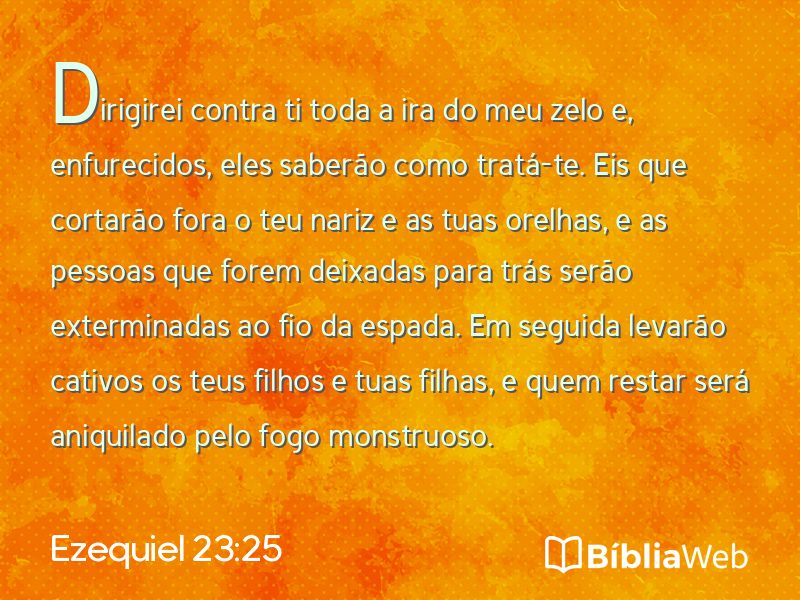 Ezequiel 23:25 em imagem para compartilhar