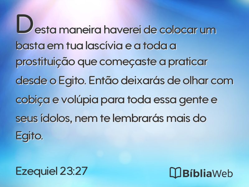 Ezequiel 23:27 em imagem para compartilhar