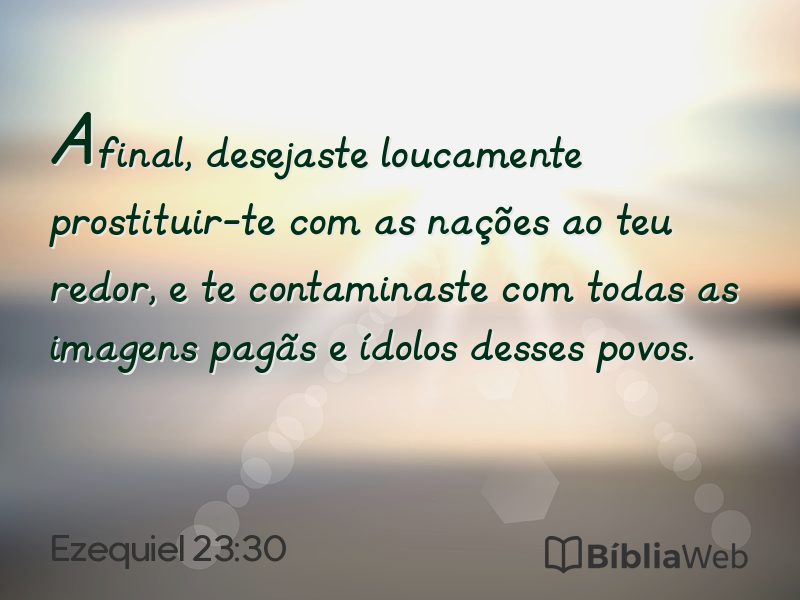 Ezequiel 23:30 em imagem para compartilhar