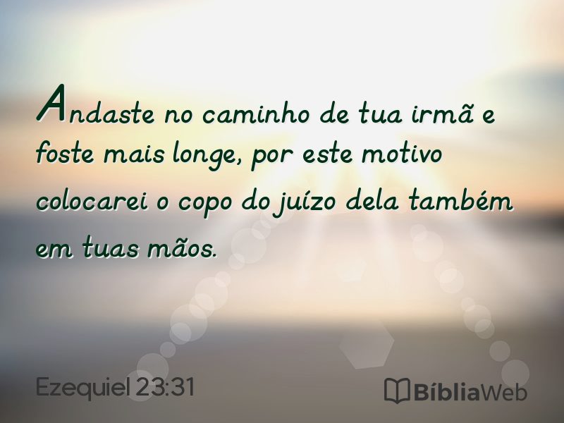 Ezequiel 23:31 em imagem para compartilhar