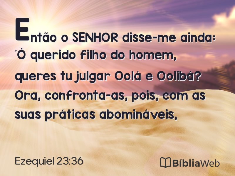 Ezequiel 23:36 em imagem para compartilhar