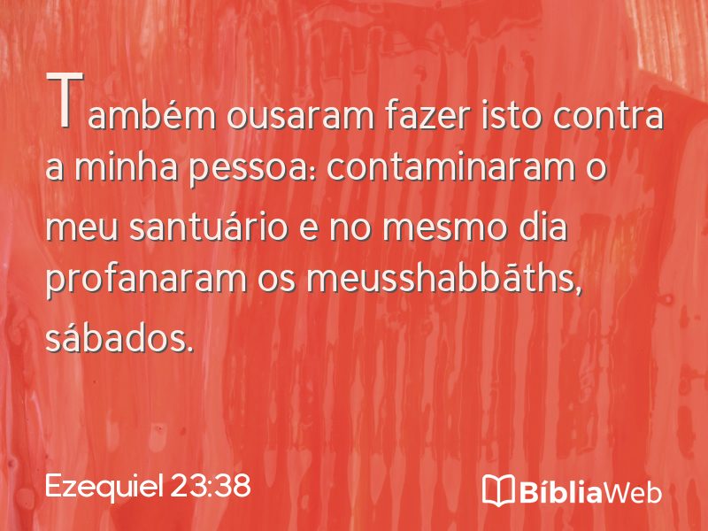 Ezequiel 23:38 em imagem para compartilhar