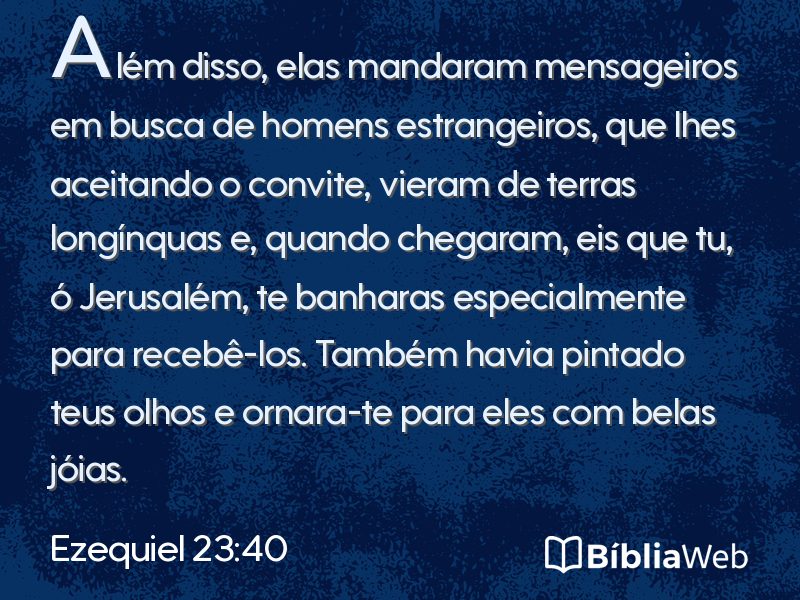 Ezequiel 23:40 em imagem para compartilhar