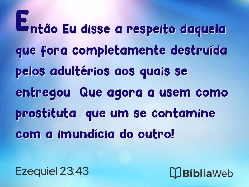 Ezequiel 23:43 em imagem para compartilhar