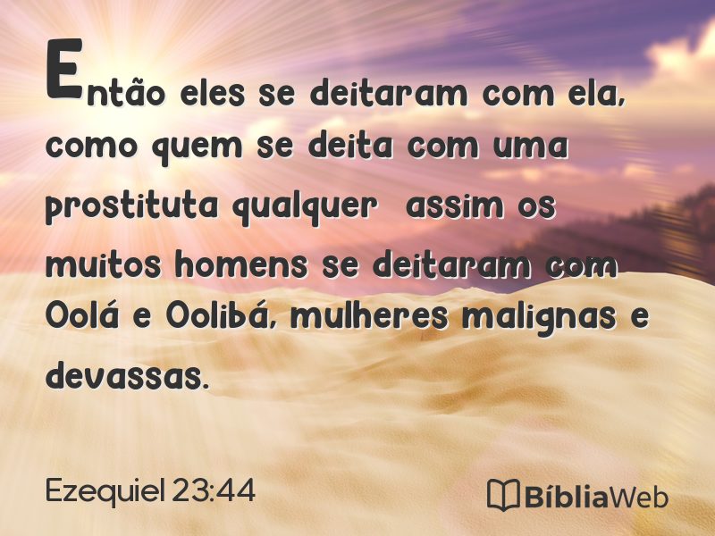 Ezequiel 23:44 em imagem para compartilhar